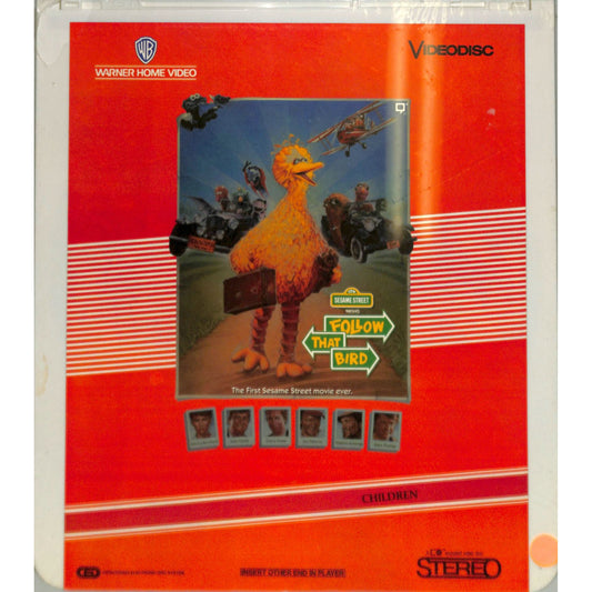Follow That Bird (1985) Vintage CED Videodisc TESTED WORKING