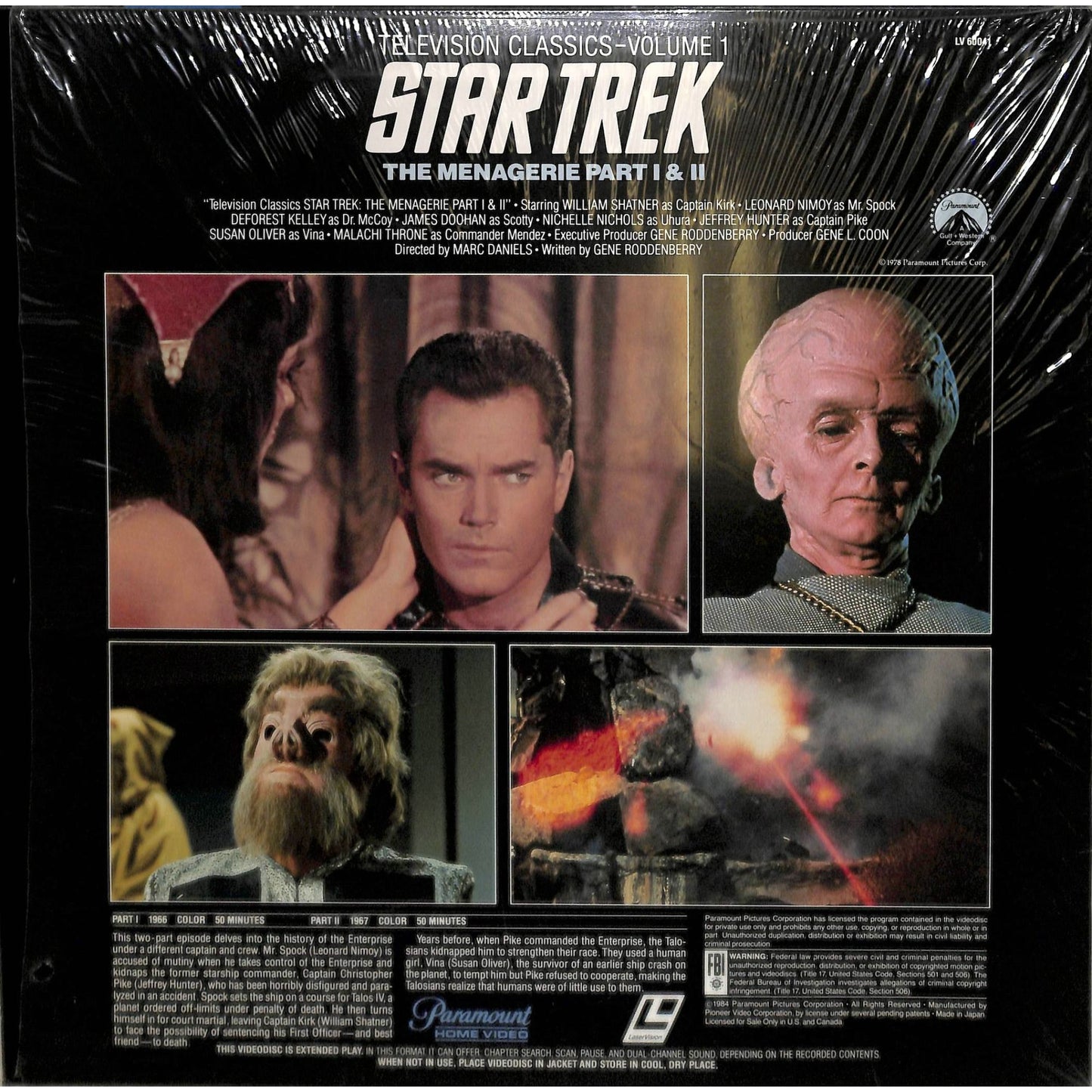 Star Trek Double Feature Laserdisc
