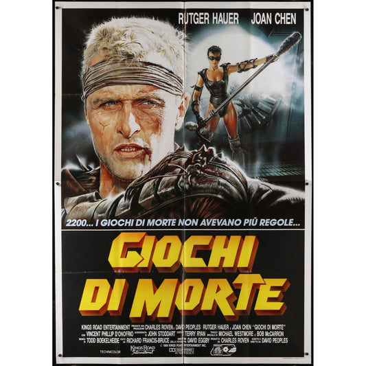 The Blood of Heroes (1989) Original Italian 2P Movie Poster Folded 55x78
