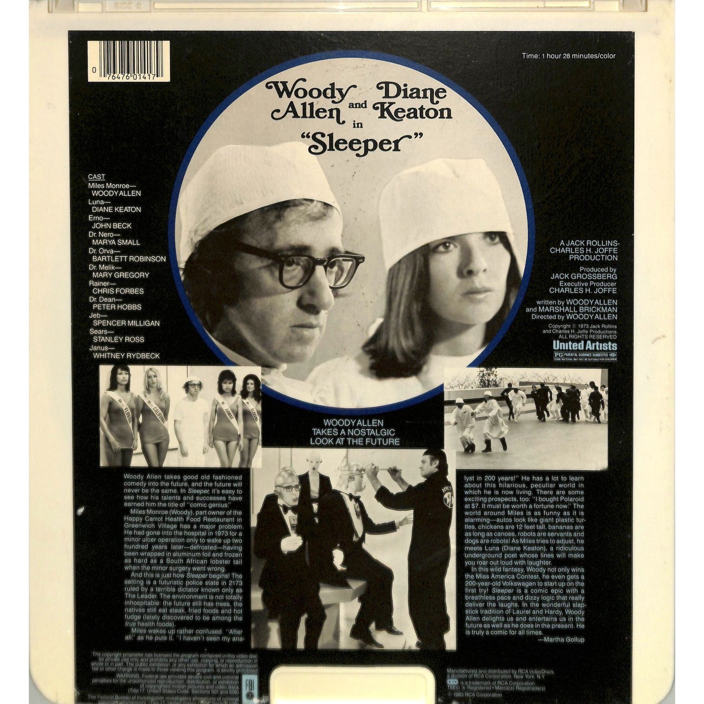 Sleeper (1973) Vintage CED Videodisc