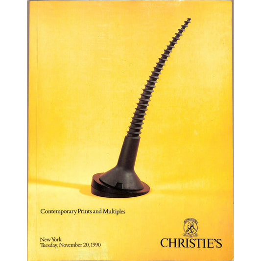 Christie's Contemporary Prints and Multiples Auction Catalog November 20, 1990