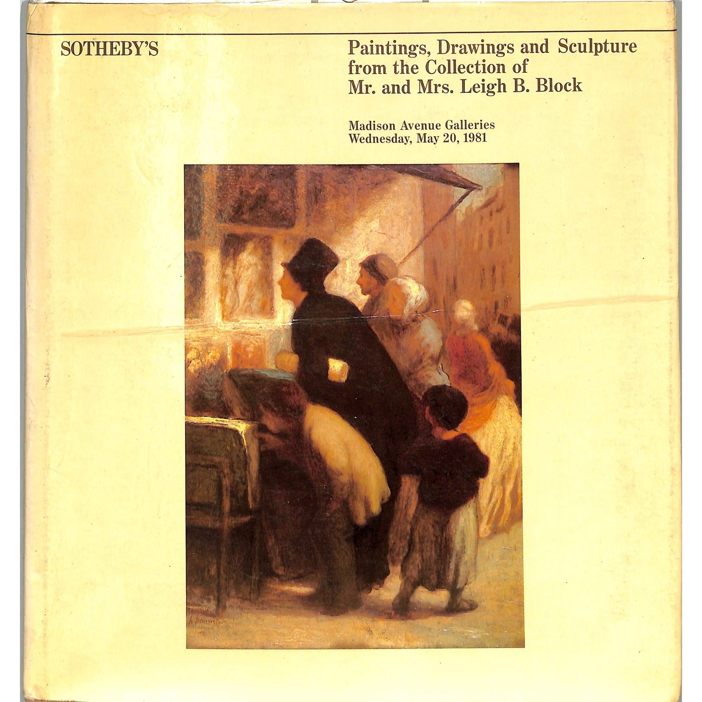 Sotheby's Collection of Mr. & Mrs. Leigh B. Block Art Auction Catalog 1981