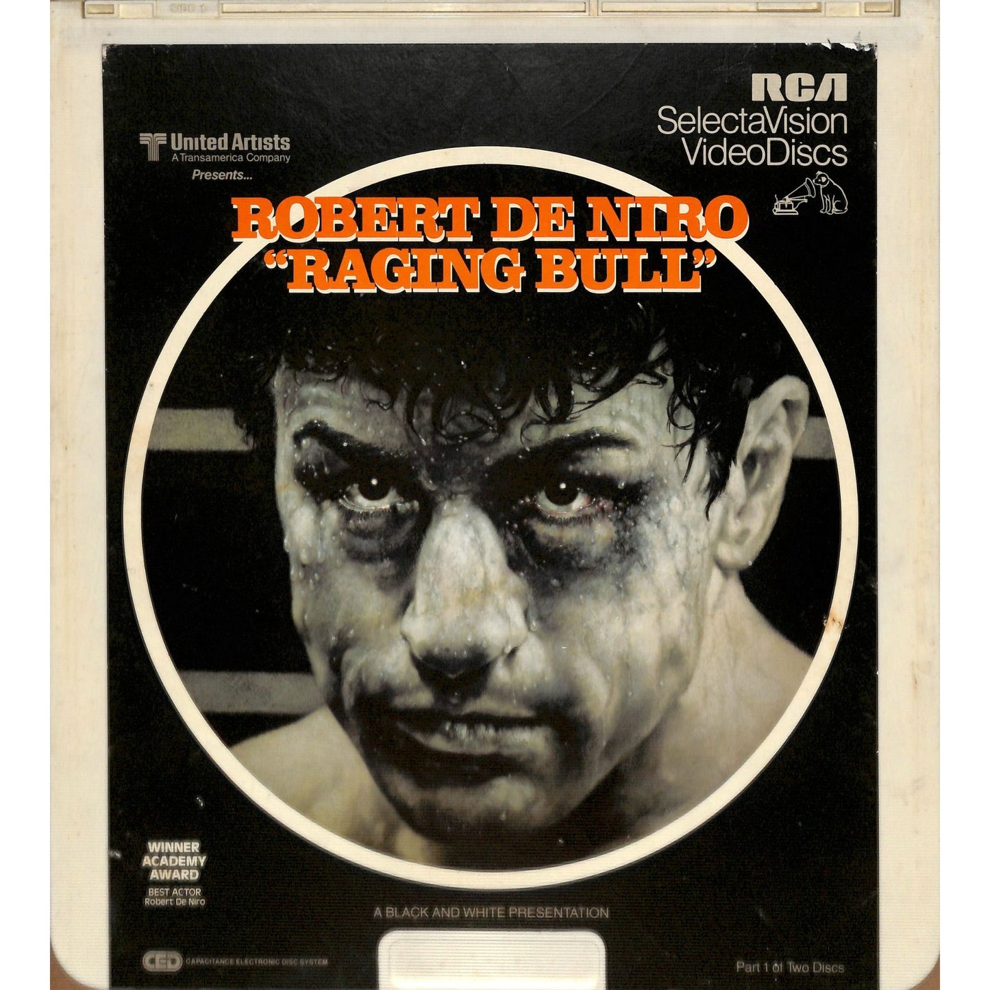 Raging Bull Part 1 and 2 (1980) Vintage CED Videodisc TESTED WORKING