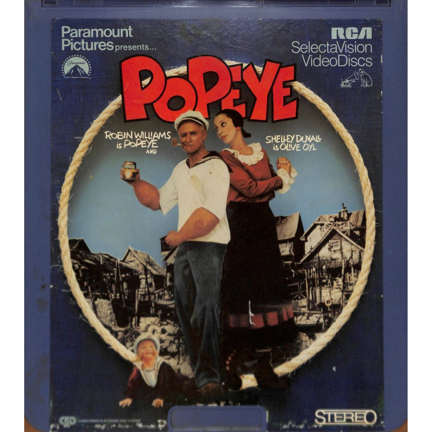 Popeye (1980) Vintage CED RCA SelectaVision Videodisc TESTED WORKING