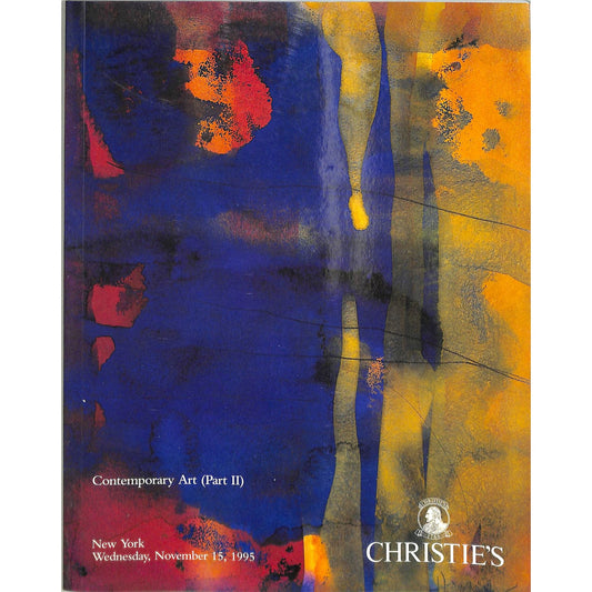 Christie's Contemporary Art Part 2 Auction Catalog November 15, 1995