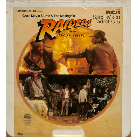 Making of Raiders of the Lost Ark 1981 CED RCA Videodisc TESTEDWORKING