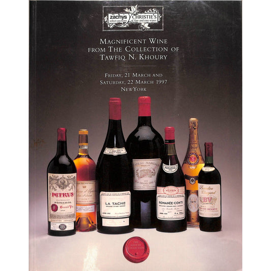Christie's Magnificent Wine collection of Tawfiq N. Khoury Auction Catalog