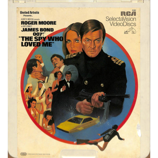 The Spy Who Loved Me (1977) Vintage CED Videodisc TESTED WORKING