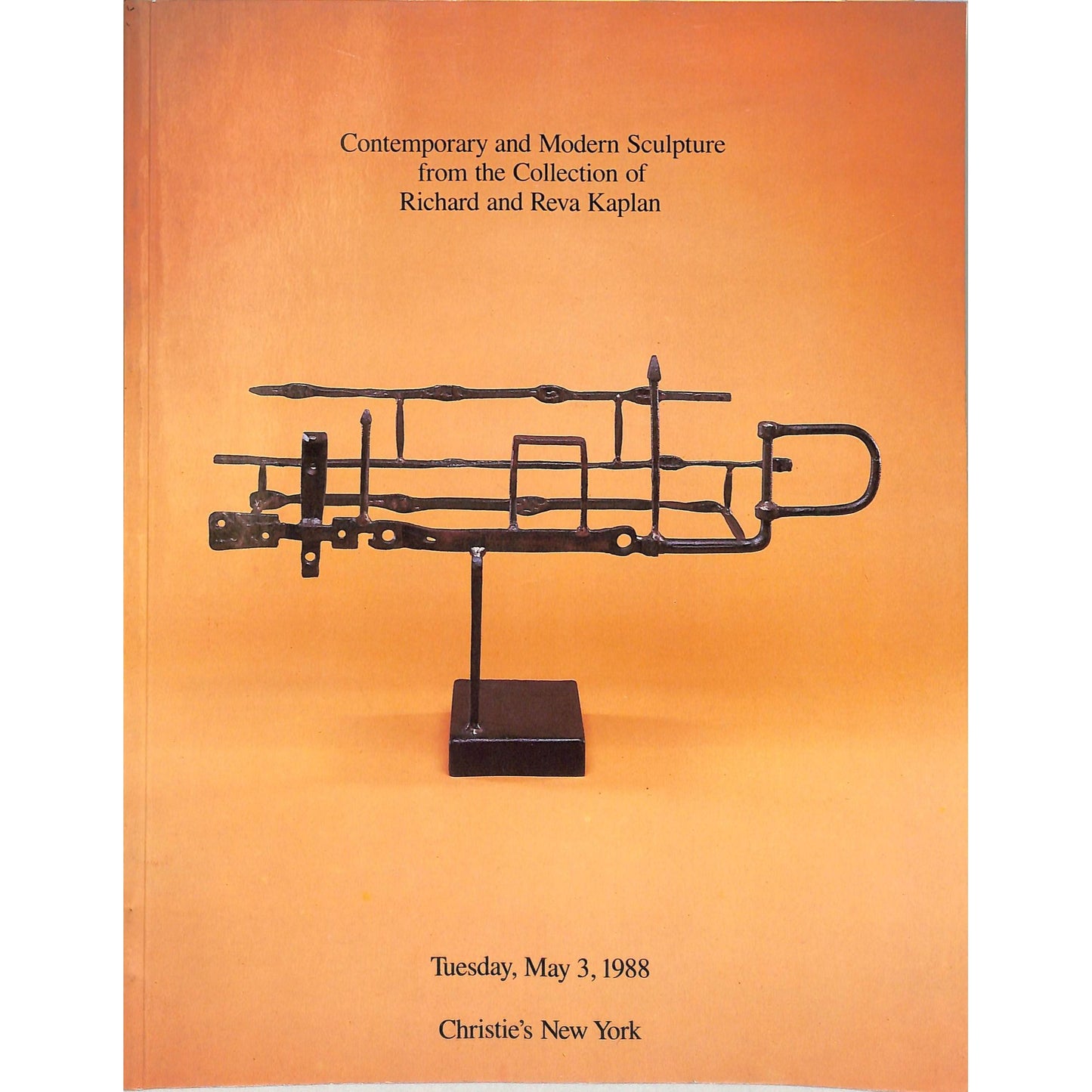 Christie's Collection of Richard & Reva Kaplan Auction Catalog May 3,1988