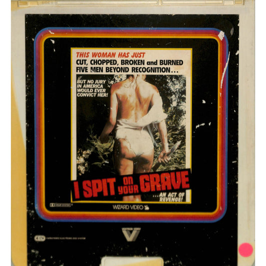 I Spit on Your Grave (1978) CED RCA SelectaVision TESTED WORKING