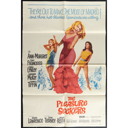 The Pleasure Seekers (1964) Original Movie Poster Folded 27x41