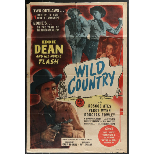 Wild Country (1947) Original Movie Poster Folded 27x41