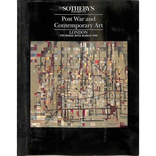 Sotheby’s Post War and Contemporary Art Auction Catalog 1992