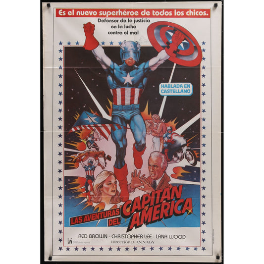 Captain America II: Death Too Soon (1979) Original Argentinean Movie Poster