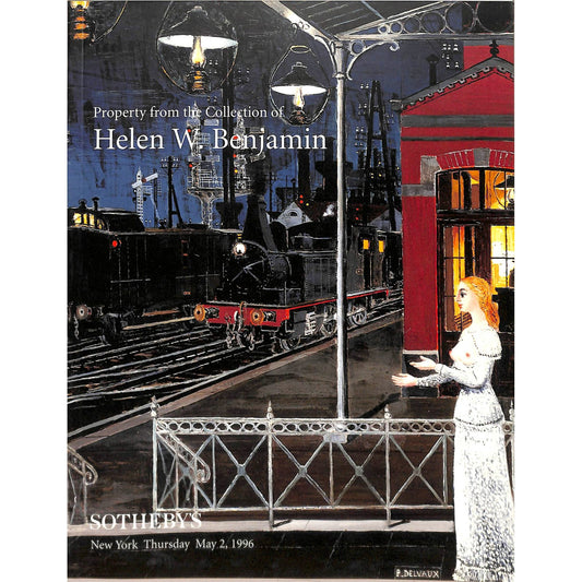 Sotheby's Collection of Helen W. Benjiman Art Auction Catalog May 2, 1996