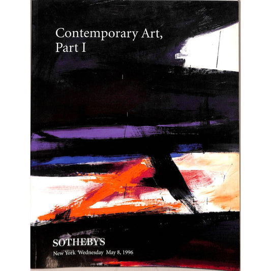 Sotheby's Contemporary Art Part 1 Auction Catalog May 8, 1996