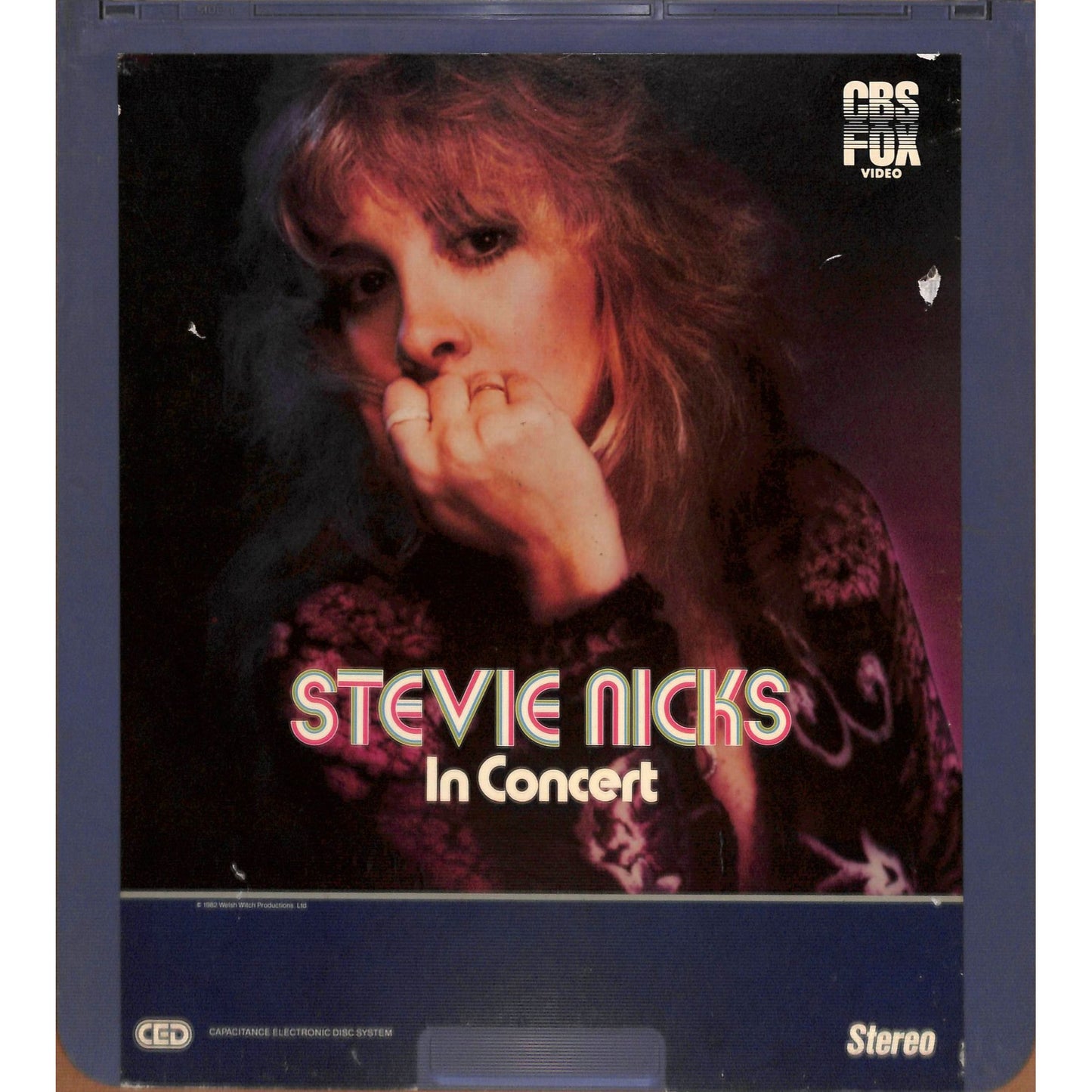 Stevie Nicks in Concert (1982) Vintage CED Videodisc TESTED WORKING