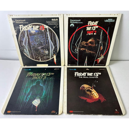 Friday the 13th Part 1-4 Collection Videodisc CED (READ DESCRIPTION)