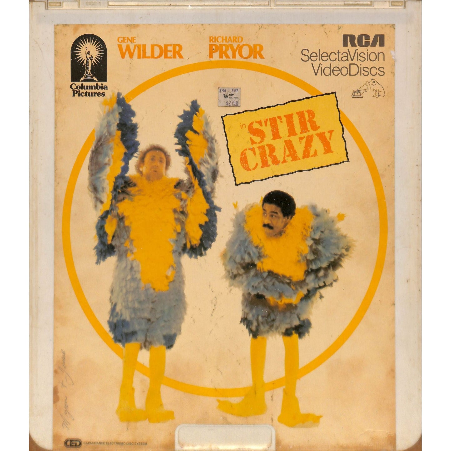 Stir Crazy (1980) Vintage CED RCA SelectaVision VideoDisc TESTED WORKING