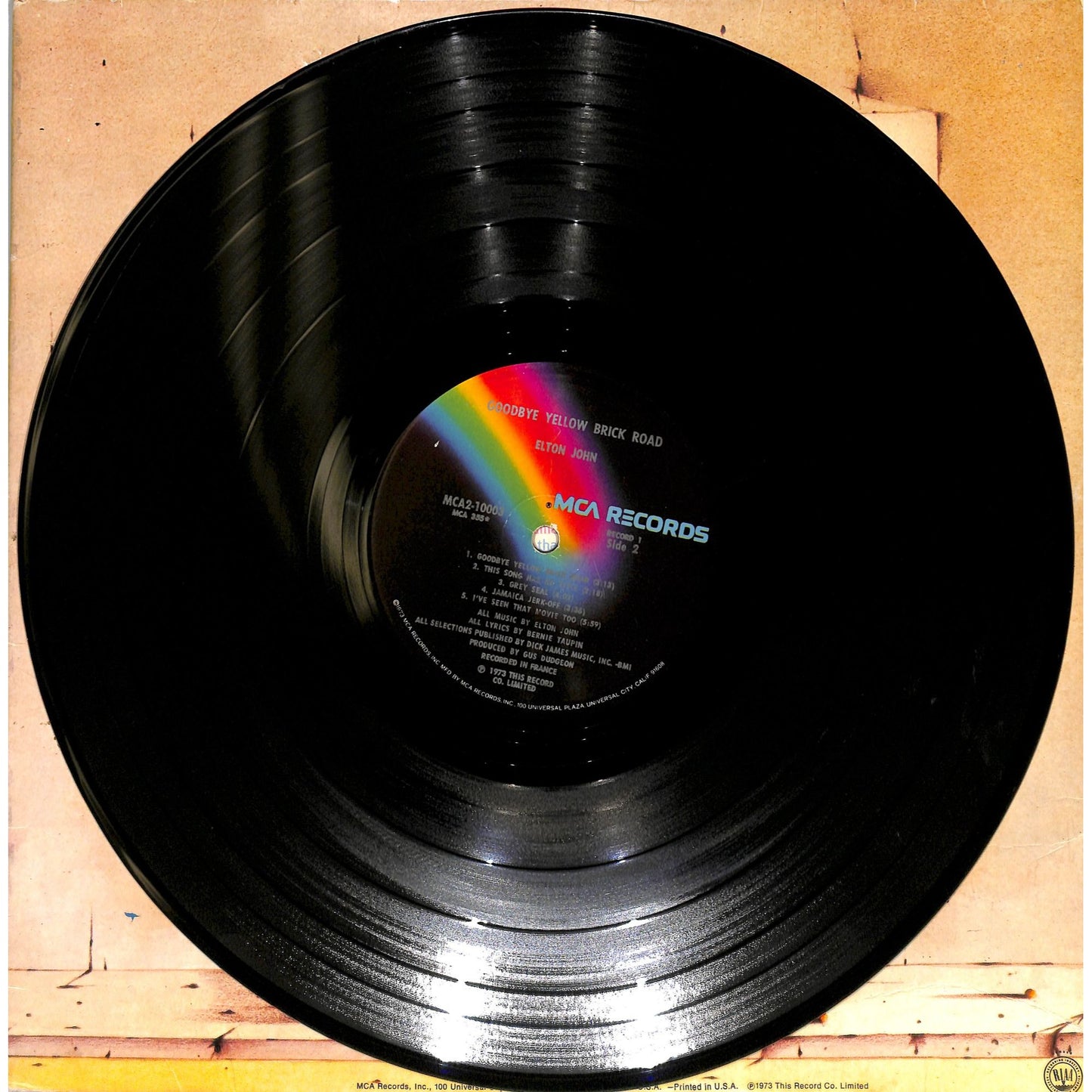 Elton John - Goodbye Yellow Brick Road 2LP Vinyl Record MCA2-10003