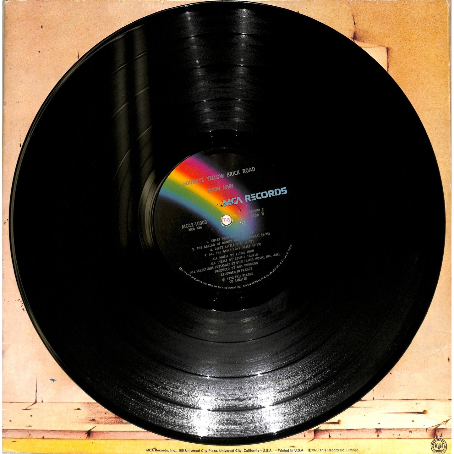 Elton John - Goodbye Yellow Brick Road 2LP Vinyl Record MCA2-10003