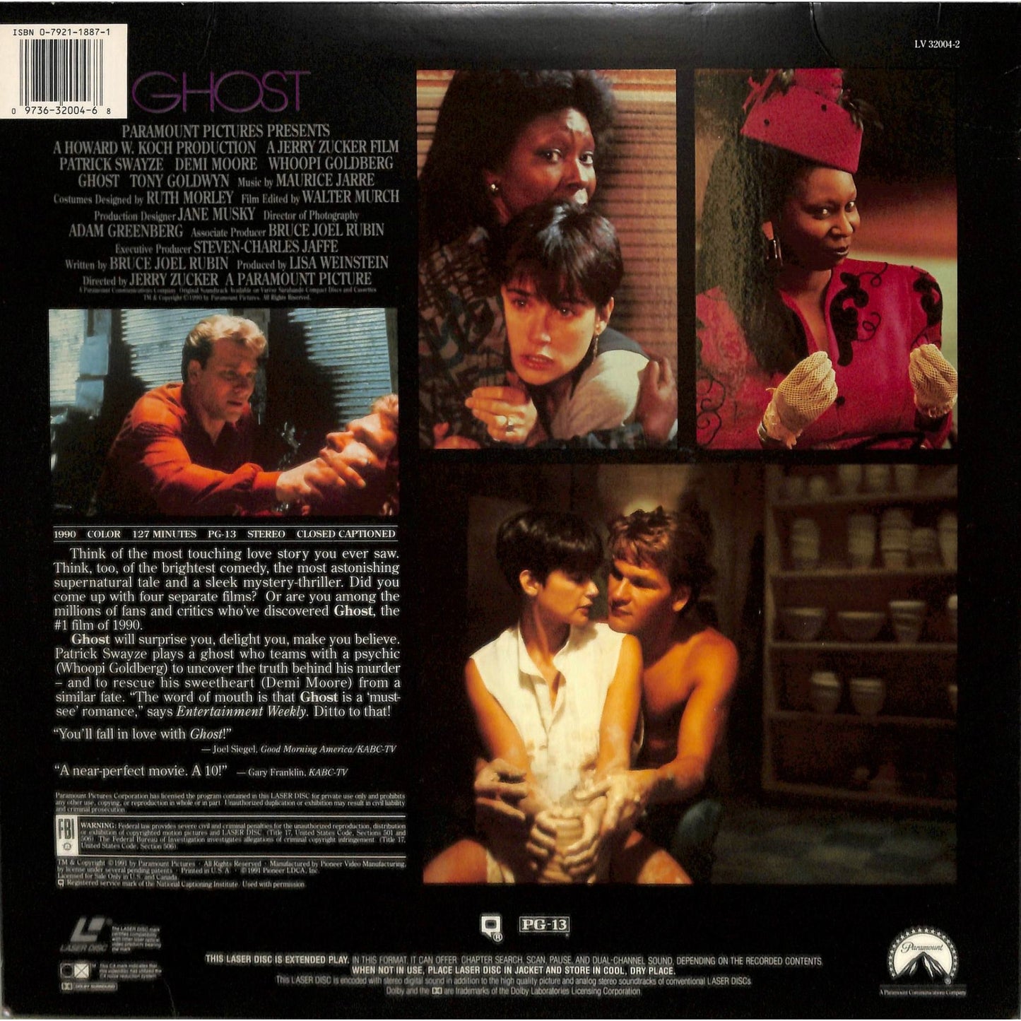 Ghost (1990) Laserdisc