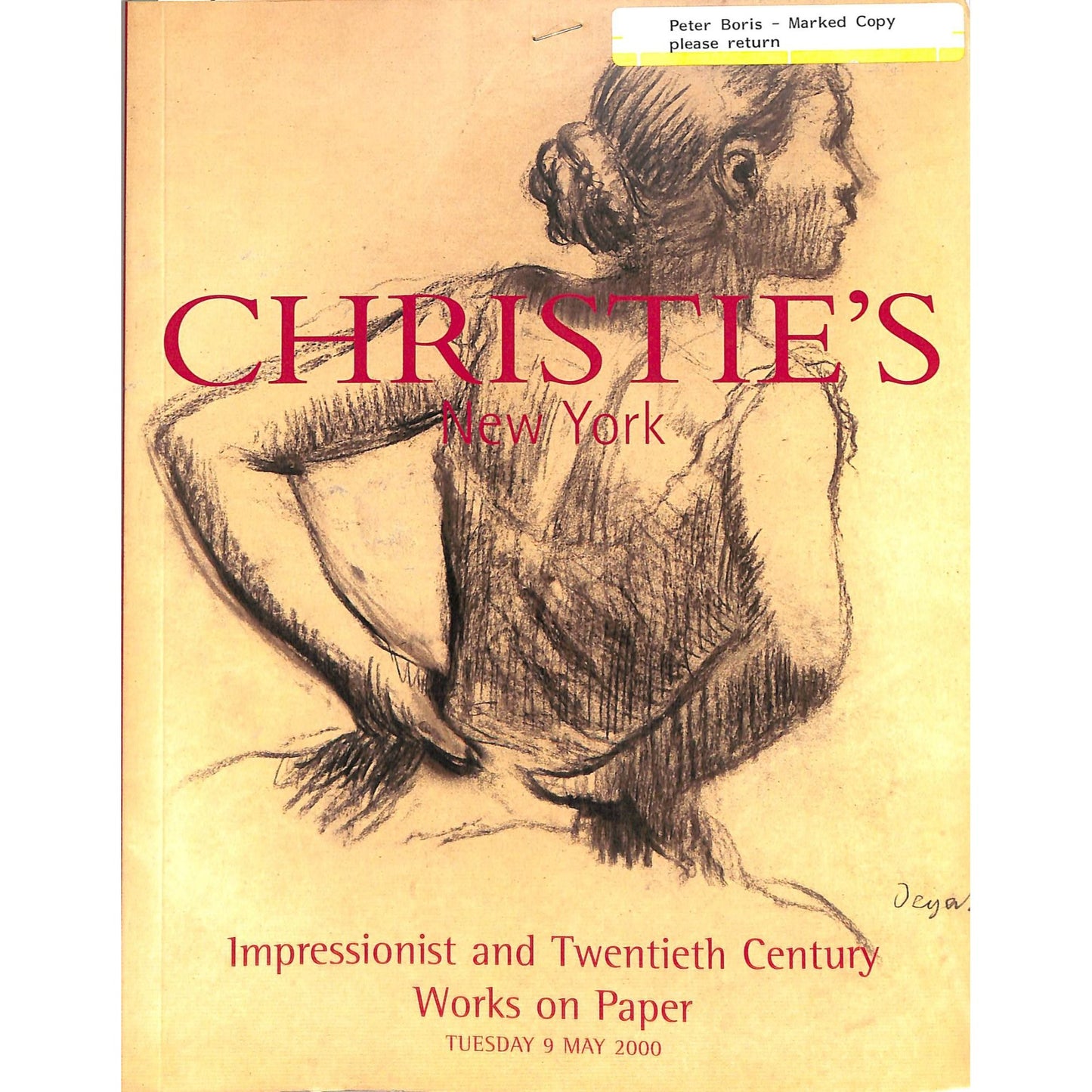 Christie's Impressionist & 20th Century Art Catalog, May 9, 2000