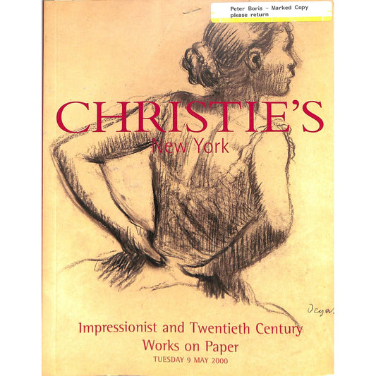 Christie's Impressionist & 20th Century Art Catalog, May 9, 2000