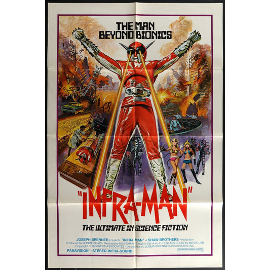 Infra-Man (1975) Original Movie Poster Folded 27x41 EM8-469