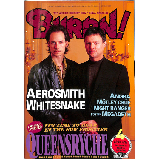 Burrn! Magazine Issue #4 April 1997 Queensryche Cover Heavy Metal Japan