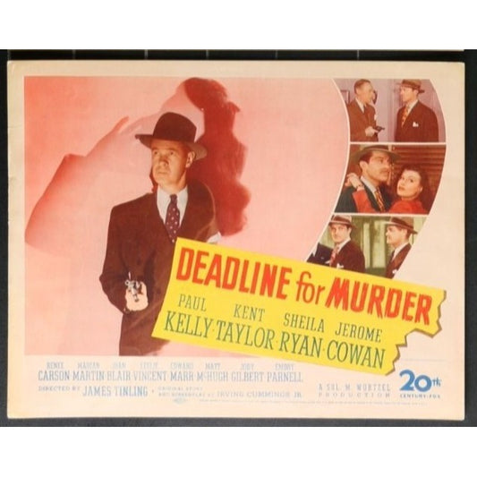 Deadline for Murder (1946) Original Lobby Card Movie Poster 11x14