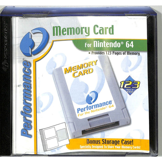 Nintendo 64 Performance Memory Card in Case
