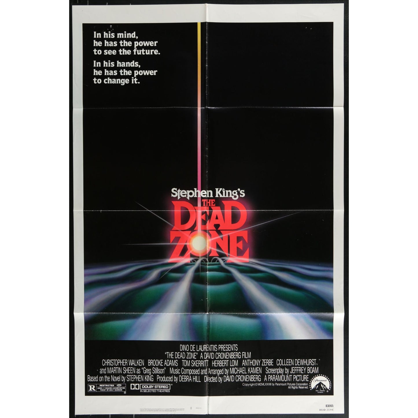The Dead Zone (1983) Original Movie Poster Folded 27x41