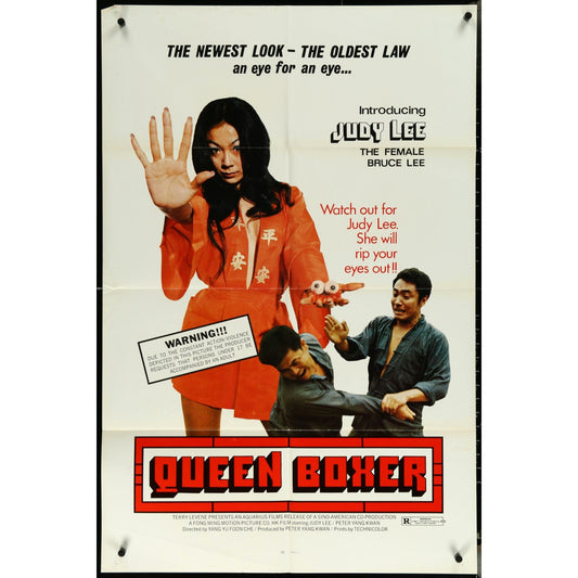 Queen Boxer (1972) Original Movie Poster Folded 27x41