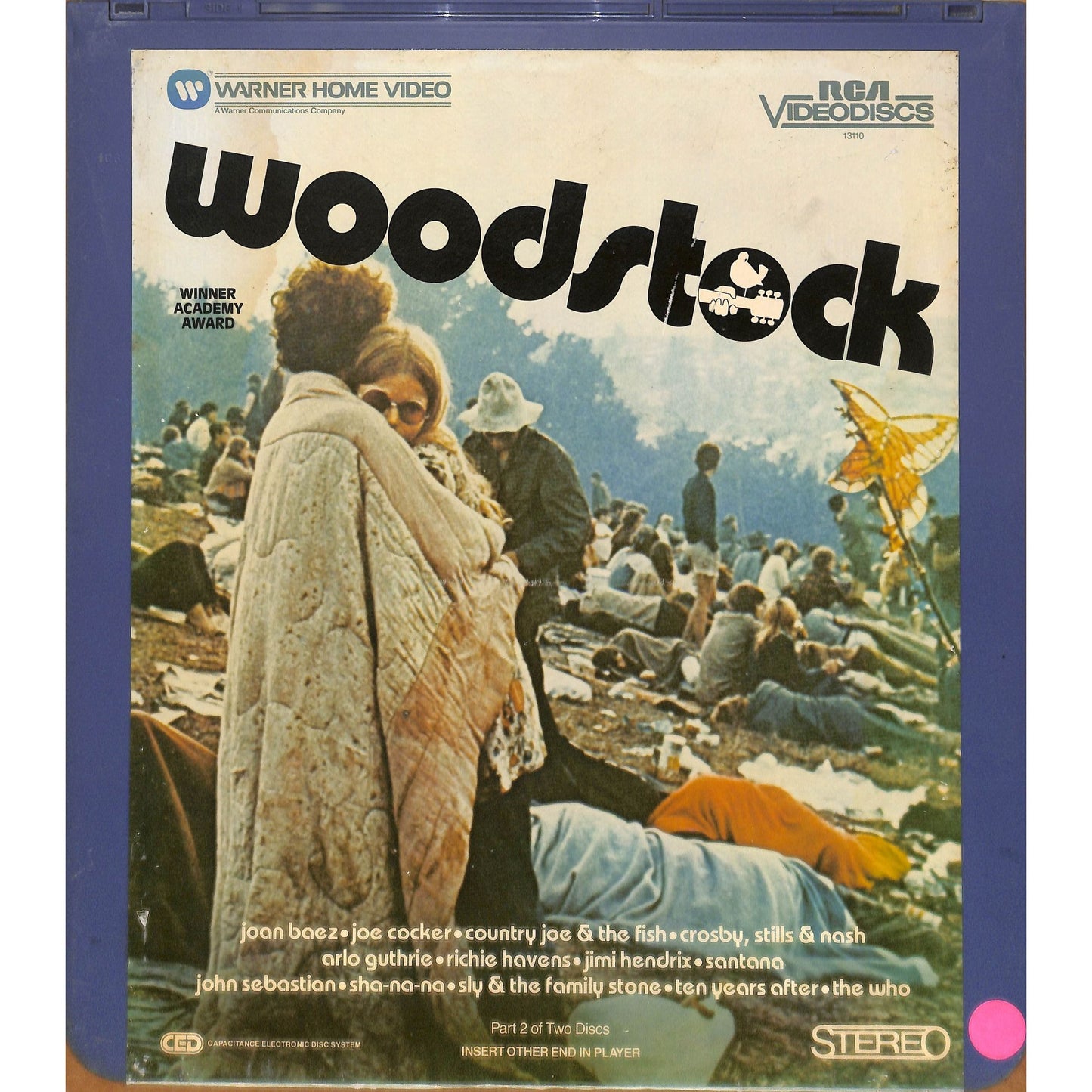 Woodstock Part 1&2 (1970) Vintage CED RCA SelectaVision Videodisc TESTED WORKING