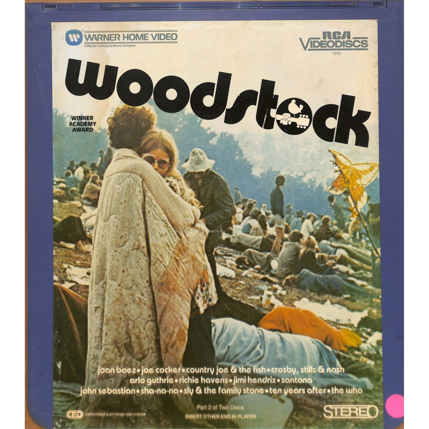 Woodstock Part 1&2 (1970) Vintage CED RCA SelectaVision Videodisc TESTED WORKING