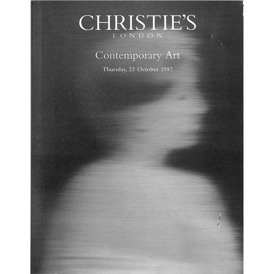 Christie's Contemporary Art Auction Catalog October 23, 1997