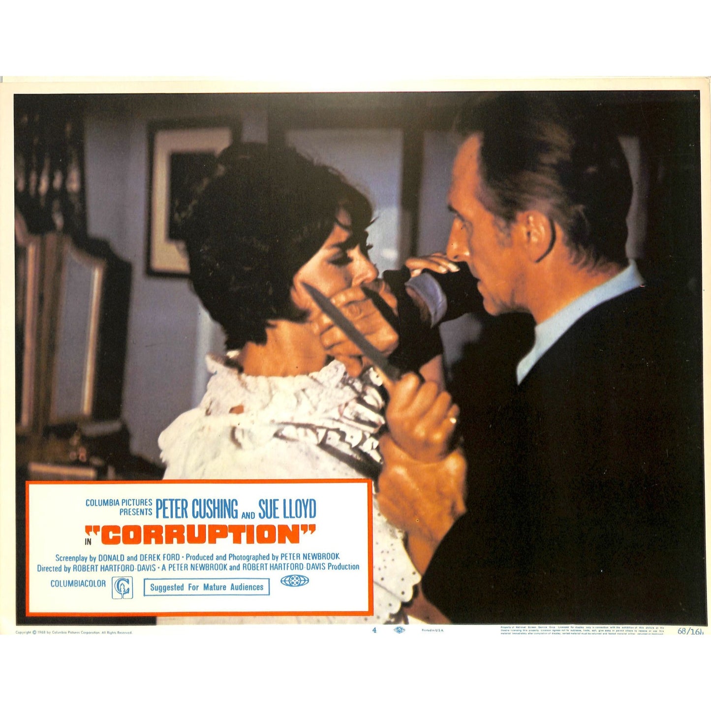 Corruption (1968) Lobby Card Full Set 11X14
