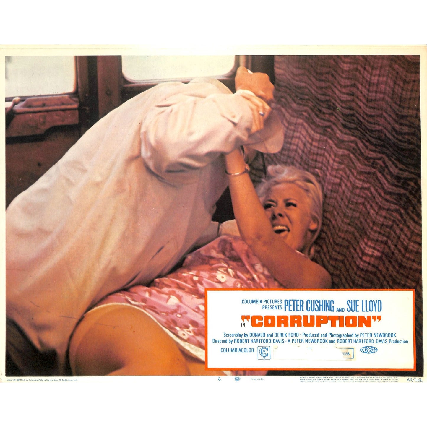 Corruption (1968) Lobby Card Full Set 11X14