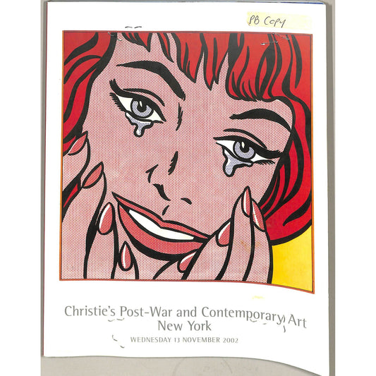 Christie's Post War and Contemporary Art Auction Catalog November 13, 2002