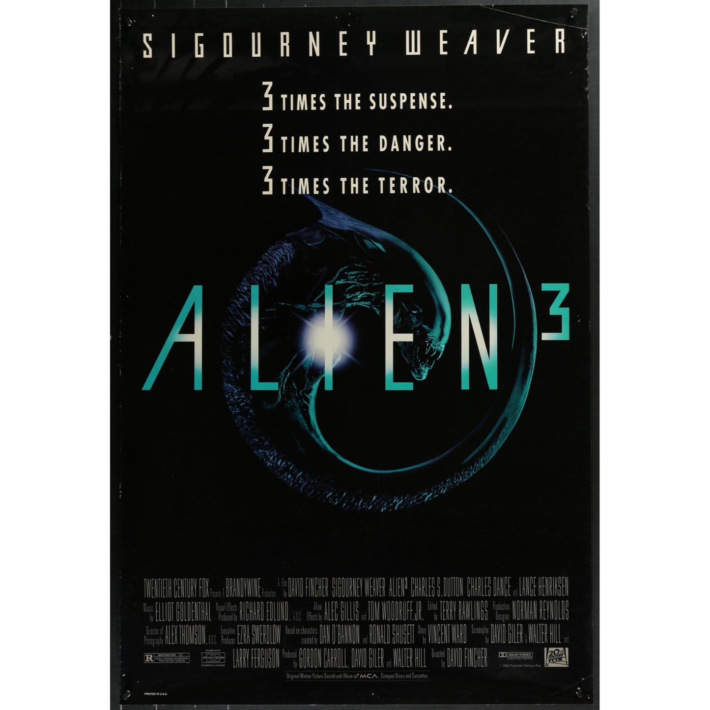 Alien³ (1992) Original Double-sided Movie Poster Rolled 27x40