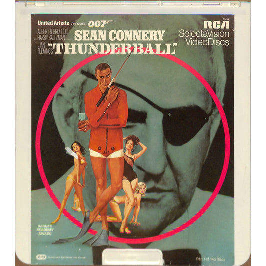 Thunderball Parts 1 & 2 (1965) Vintage CED Videodisc TESTED WORKING