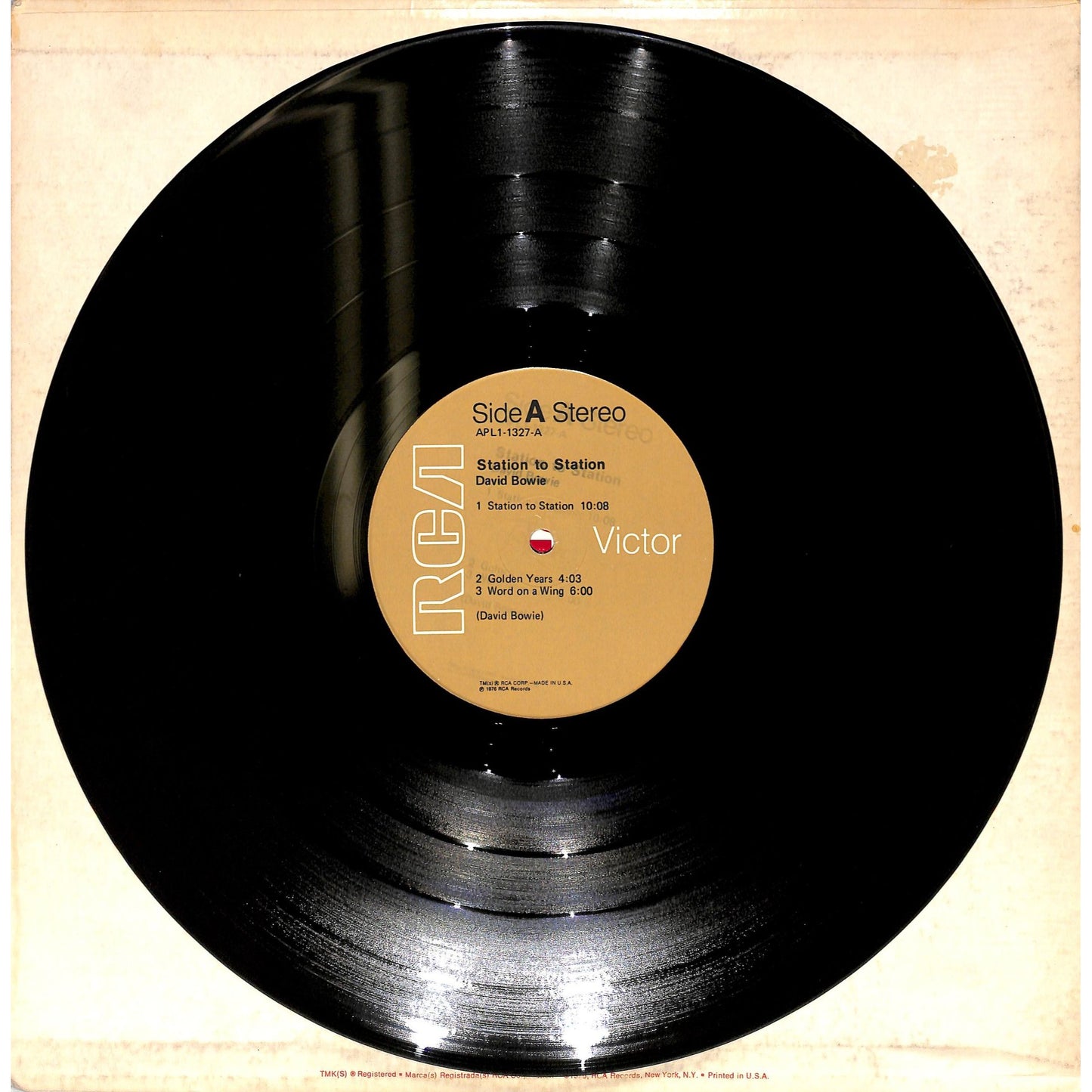 David Bowie - Station to Station Vinyl Record APL1-1327