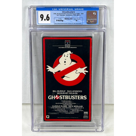 Ghostbusters (VHS, 1985) First Release CGC 9.6 Sealed A+ SLF Slipcase Embossed