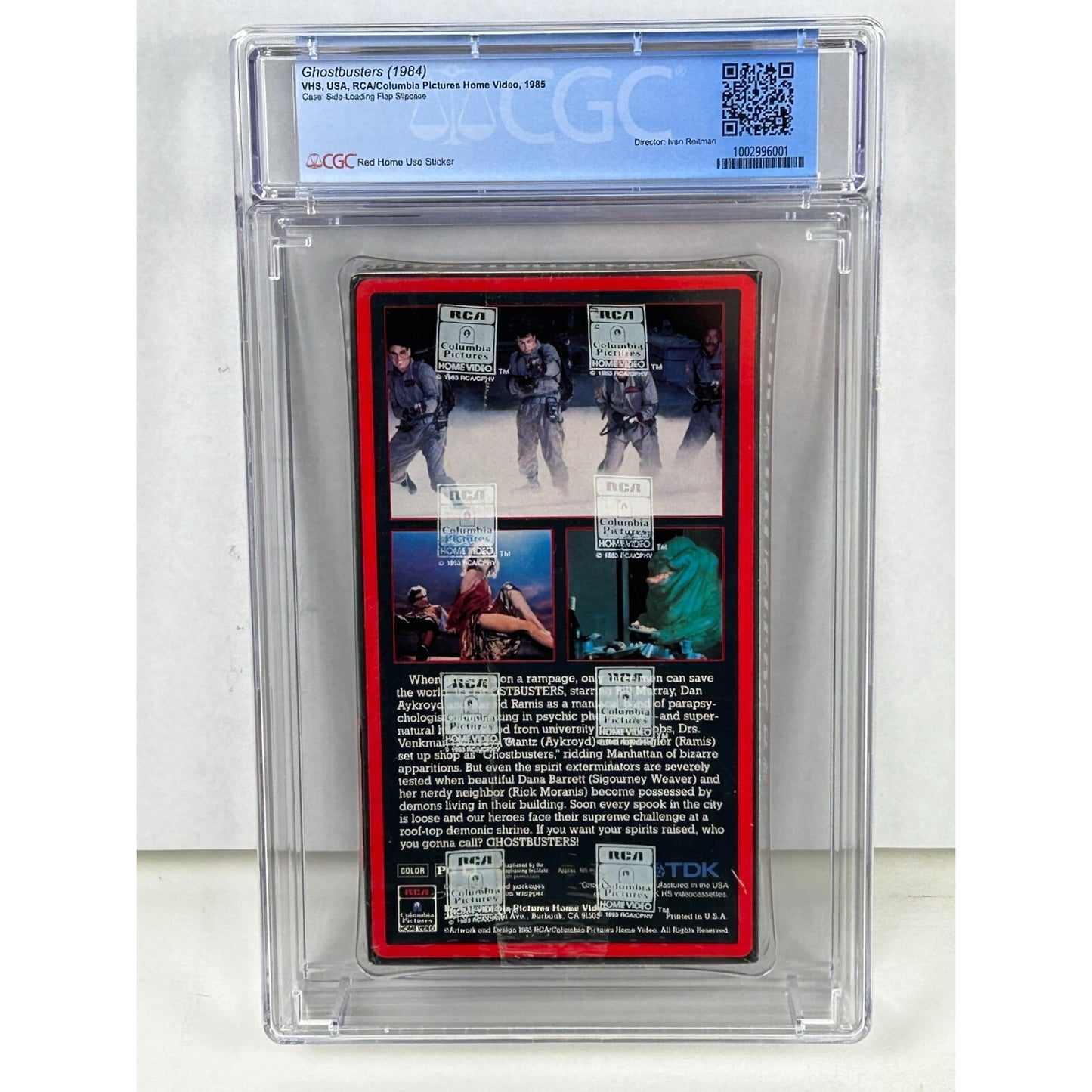 Ghostbusters (VHS, 1985) First Release CGC 9.6 Sealed A+ SLF Slipcase Embossed