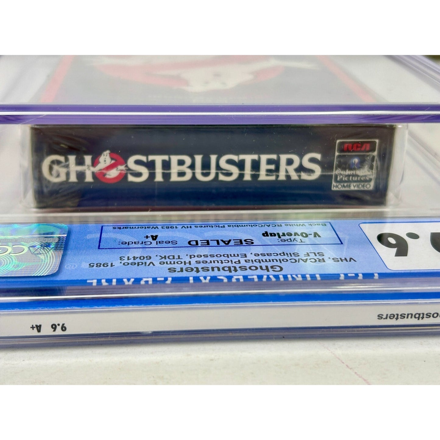 Ghostbusters (VHS, 1985) First Release CGC 9.6 Sealed A+ SLF Slipcase Embossed