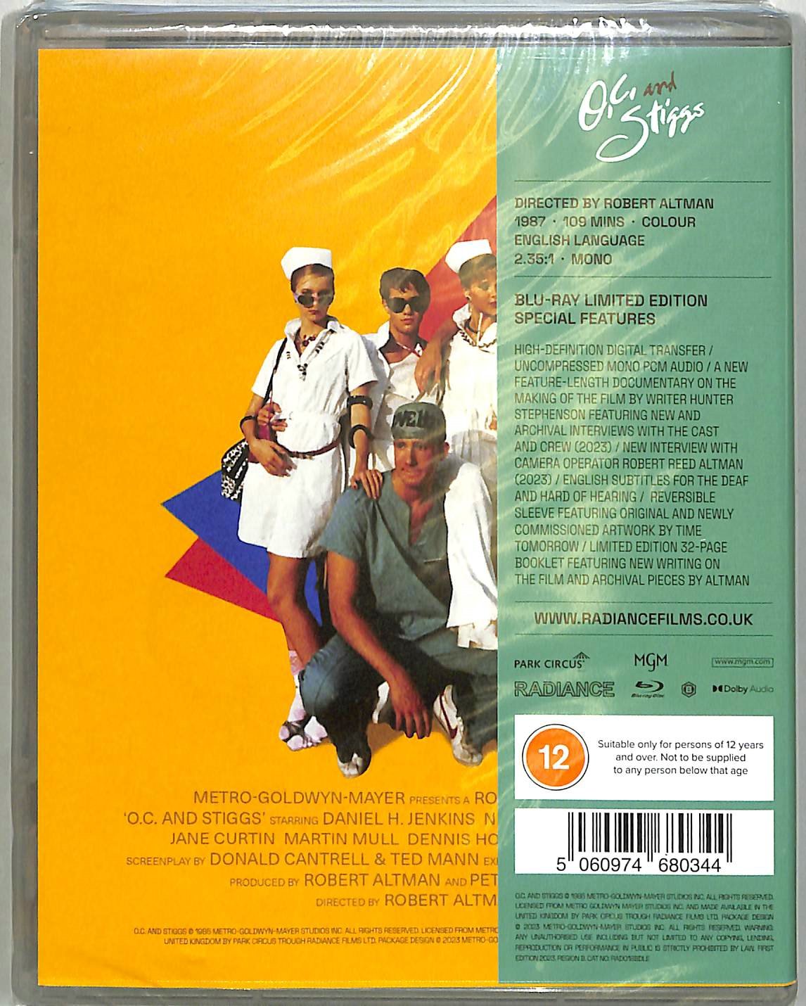O.C. and Stiggs (Limited Edition) [Blu-ray] Region B NEW SEALED