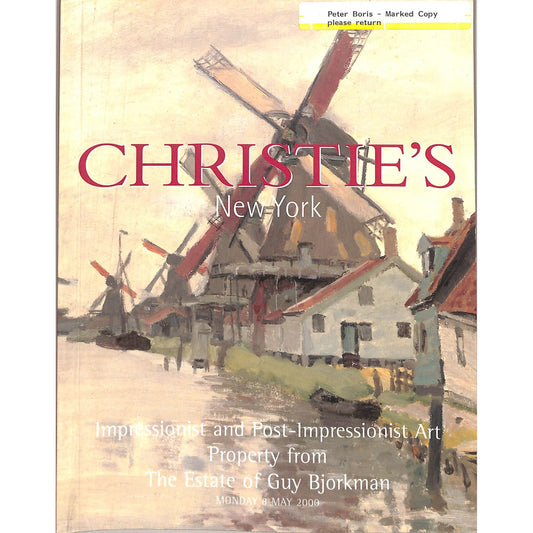 Christie’s Impressionist & Post-Impressionist Art Catalog May 8, 2000