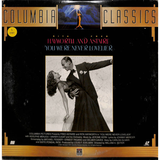 You Were Never Lovelier (1942) Laserdisc