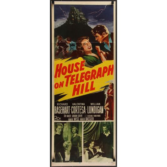 House on Telegraph Hill (1951) Original Insert Movie Poster 14x36